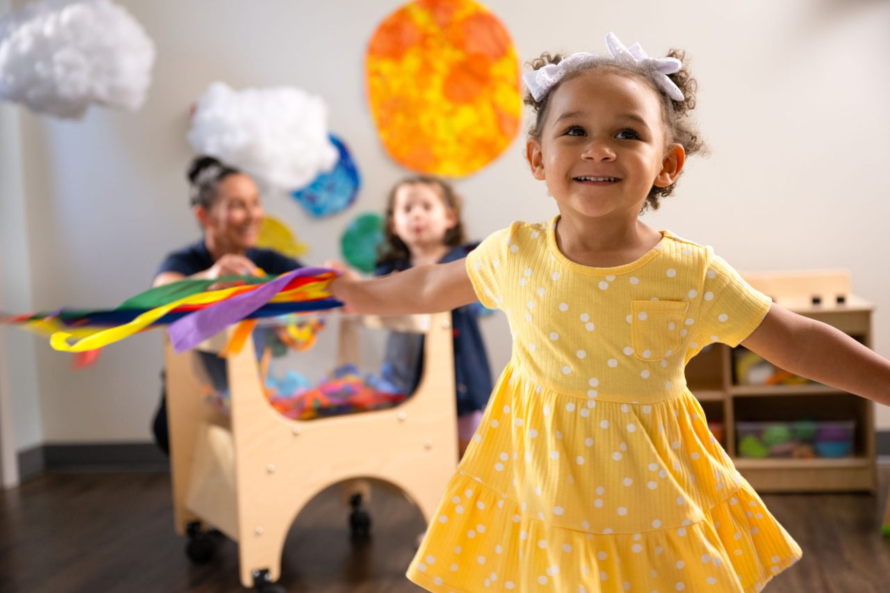 Children doing arts and crafts