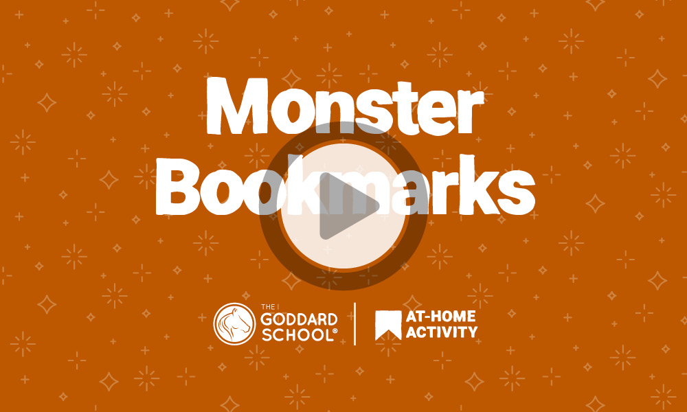 monster bookmarks craft video screen
