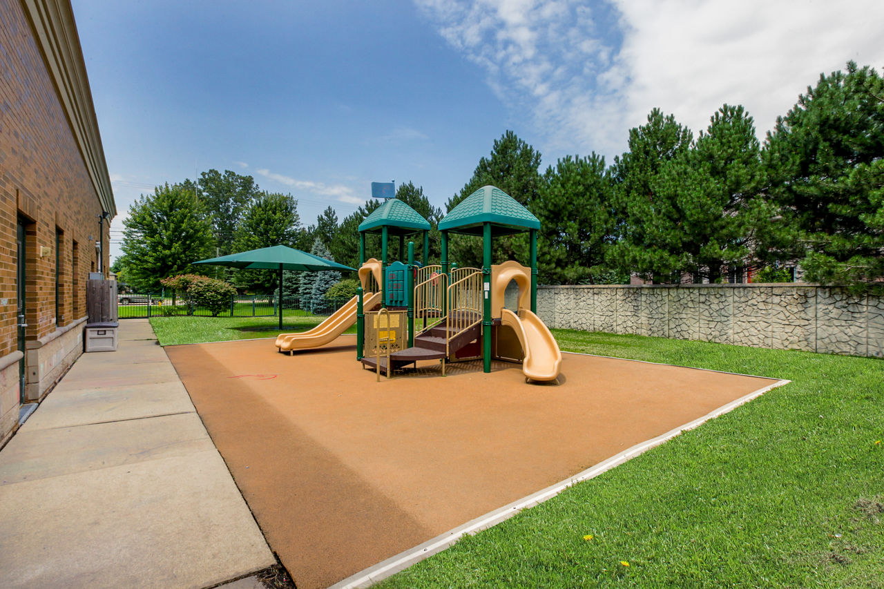 Playground of the Goddard School in Macomb Michigan